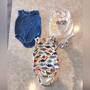 18Mos Dino themed onesies - Set of 3